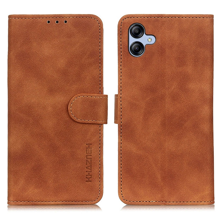 KHAZNEH Retro Texture Horizontal Flip Leather Phone Case, For Samsung Galaxy A04E, For Huawei Nova Y61
