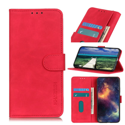 KHAZNEH Retro Texture Horizontal Flip Leather Phone Case, For Samsung Galaxy A04E, For Huawei Nova Y61