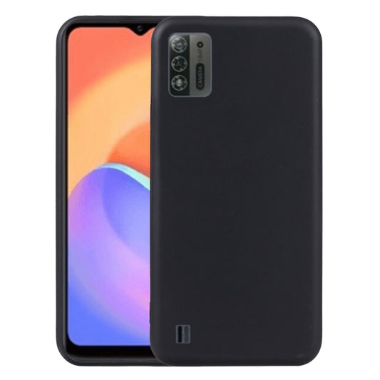 Black TPU phone case with camera cutout and raised edge