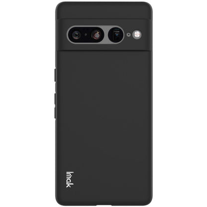 Black frosted TPU phone case with slim profile and side button cutouts