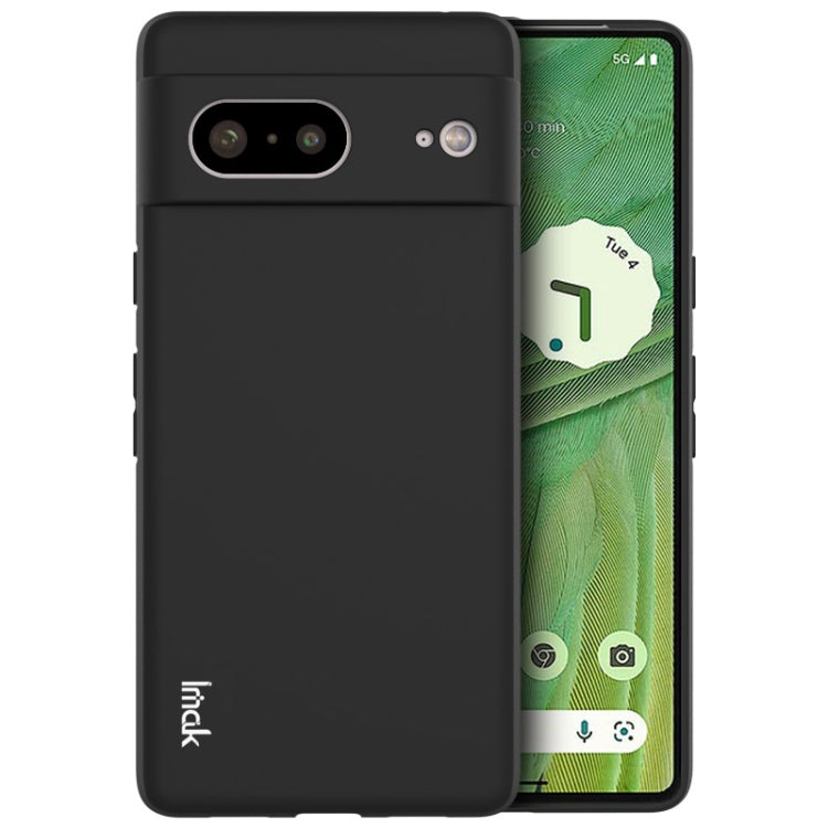 Black frosted TPU phone case with camera cutouts and textured bumper edges