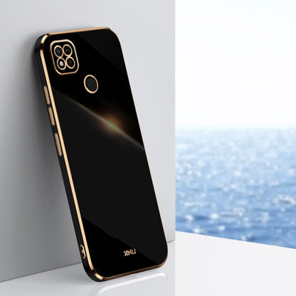 Black TPU phone case with gold-toned edges, raised camera and screen openings