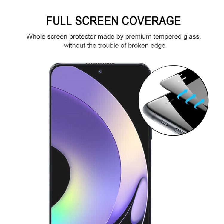 Full Glue Full Cover Screen Protector Tempered Glass Film, For Realme 10 Pro (1 PC)