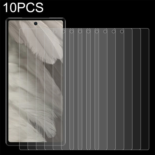 10-pack tempered glass screen protectors for Google Pixel 7a, 2.5D, clear