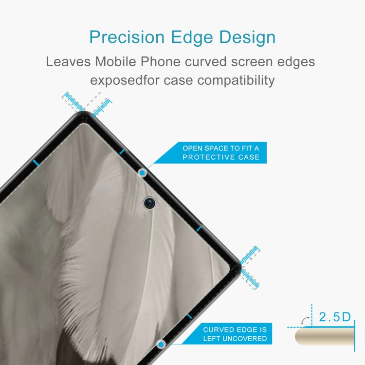 10pcs 0.26mm 9H 2.5D Tempered Glass Film, For Google Pixel 7a (10 PCS)