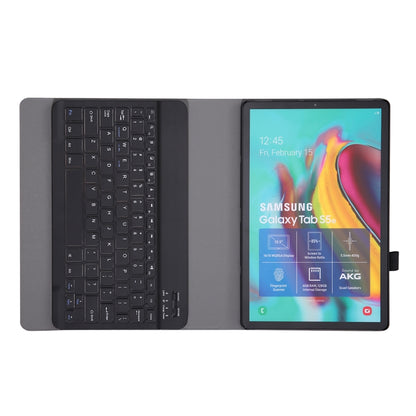Gray Bluetooth keyboard protective case with keyboard and tablet screen in folio