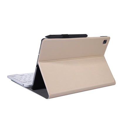 Gold Bluetooth keyboard protective case with folio stand and tablet keyboard