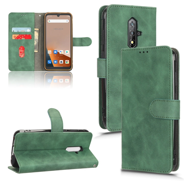 Green leather-style wallet flip phone case with card slots and protected camera area