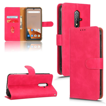 Red magnetic flip leather phone case with card slot, camera cutout, and stand flap