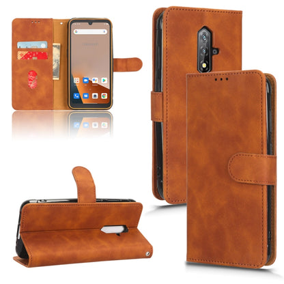 Tan brown magnetic flip leather phone case with wallet-style flip cover