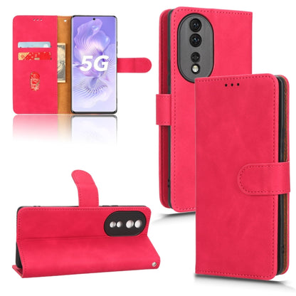 Pink magnetic flip leather phone case with inner card pocket and camera cutout