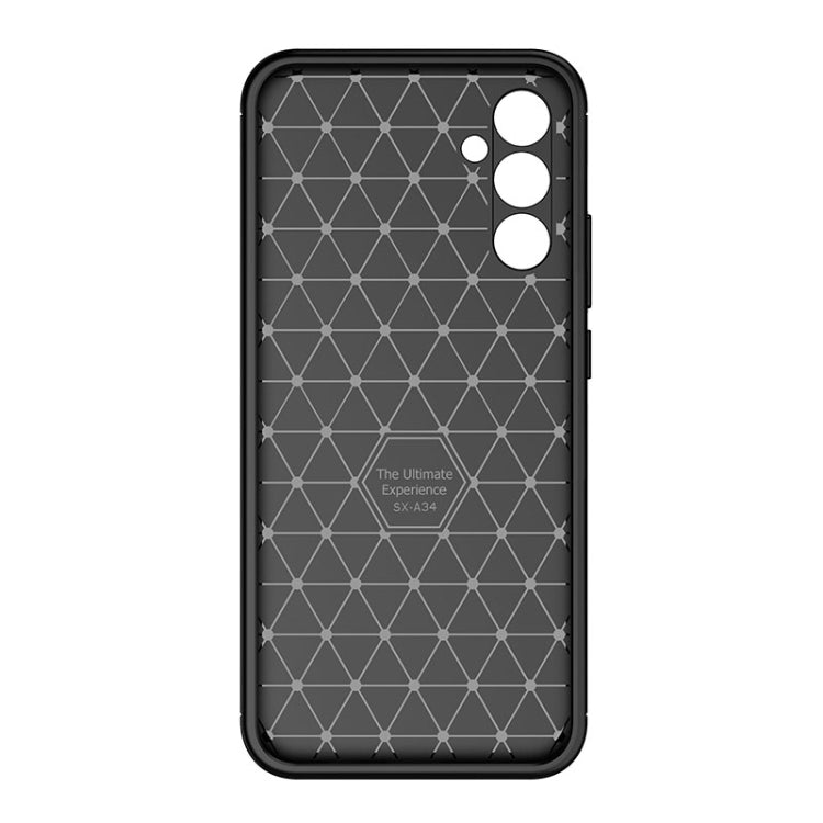 Carbon Fiber Texture Shockproof TPU Phone Case, For Samsung Galaxy A34, For Google Pixel 7a