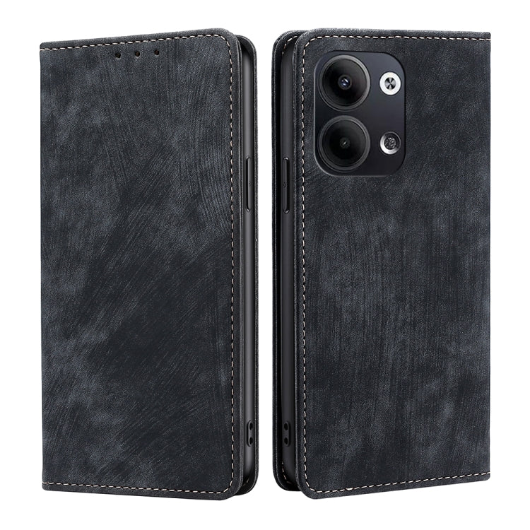 RFID Anti-theft Brush Magnetic Leather Phone Case, For OPPO Reno9 5G / Reno9 Pro 5G, For OPPO Reno9 Pro+ 5G, For Realme 10 Pro 5G, For Realme 10 Pro+ 5G, For vivo X90 Pro 5G