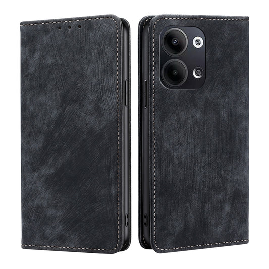 RFID Anti-theft Brush Magnetic Leather Phone Case, For OPPO Reno9 5G / Reno9 Pro 5G, For OPPO Reno9 Pro+ 5G, For Realme 10 Pro 5G, For Realme 10 Pro+ 5G, For vivo X90 Pro 5G