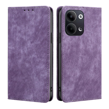 RFID Anti-theft Brush Magnetic Leather Phone Case, For OPPO Reno9 5G / Reno9 Pro 5G, For OPPO Reno9 Pro+ 5G, For Realme 10 Pro 5G, For Realme 10 Pro+ 5G, For vivo X90 Pro 5G