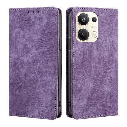 RFID Anti-theft Brush Magnetic Leather Phone Case, For OPPO Reno9 5G / Reno9 Pro 5G, For OPPO Reno9 Pro+ 5G, For Realme 10 Pro 5G, For Realme 10 Pro+ 5G, For vivo X90 Pro 5G