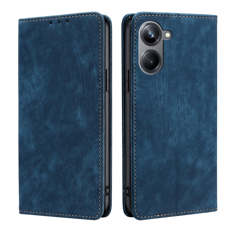 RFID Anti-theft Brush Magnetic Leather Phone Case, For OPPO Reno9 5G / Reno9 Pro 5G, For OPPO Reno9 Pro+ 5G, For Realme 10 Pro 5G, For Realme 10 Pro+ 5G, For vivo X90 Pro 5G