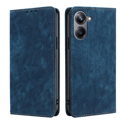 RFID Anti-theft Brush Magnetic Leather Phone Case, For OPPO Reno9 5G / Reno9 Pro 5G, For OPPO Reno9 Pro+ 5G, For Realme 10 Pro 5G, For Realme 10 Pro+ 5G, For vivo X90 Pro 5G