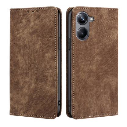 RFID Anti-theft Brush Magnetic Leather Phone Case, For OPPO Reno9 5G / Reno9 Pro 5G, For OPPO Reno9 Pro+ 5G, For Realme 10 Pro 5G, For Realme 10 Pro+ 5G, For vivo X90 Pro 5G