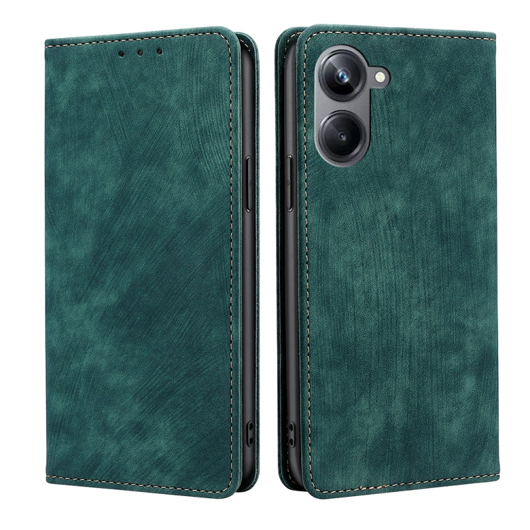 RFID Anti-theft Brush Magnetic Leather Phone Case, For OPPO Reno9 5G / Reno9 Pro 5G, For OPPO Reno9 Pro+ 5G, For Realme 10 Pro 5G, For Realme 10 Pro+ 5G, For vivo X90 Pro 5G
