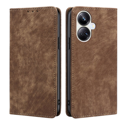 RFID Anti-theft Brush Magnetic Leather Phone Case, For OPPO Reno9 5G / Reno9 Pro 5G, For OPPO Reno9 Pro+ 5G, For Realme 10 Pro 5G, For Realme 10 Pro+ 5G, For vivo X90 Pro 5G