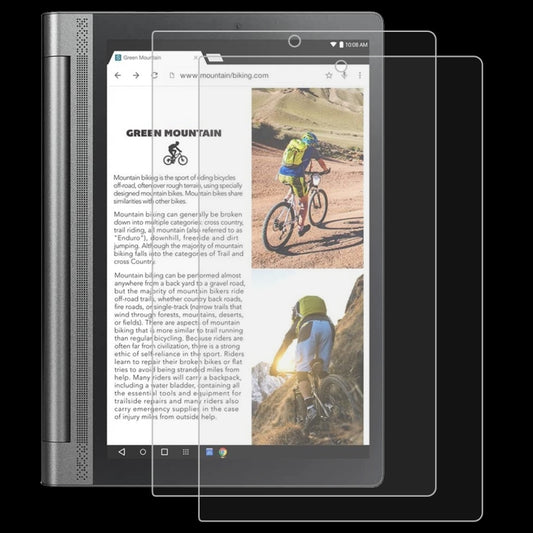 2-piece tempered glass screen protector set for tablet, clear film with cutouts