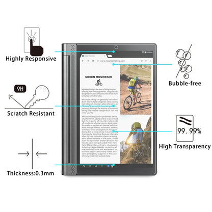 Tempered glass screen protector film for Lenovo Yoga Tab3 Pro-X90Y 10.1, bubble-free