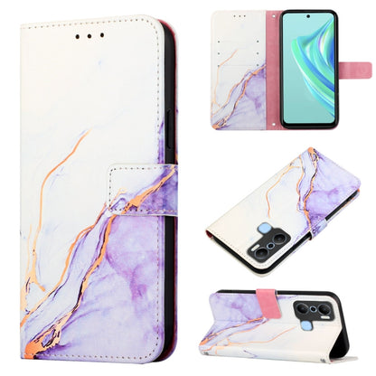 PT003 Marble Pattern Flip Leather Phone Case, For Infinix Hot 20 4G X6826, For Infinix Hot 20 5G X666 X66B, For Infinix Hot 20 Play, For Infinix Hot 20S / 20 Pro X6827, For Infinix Smart 7 X6515, For Tecno Pop 6 Pro, For Tecno Pova 4 LG7N              ...