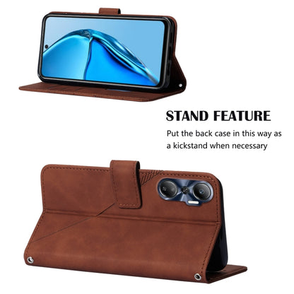 Crossbody 3D Embossed Flip Leather Phone Case, For BLU View 2 2020/2022, For Infinix Hot 20 4G, For Infinix Hot 20 5G, For Infinix Hot 20 Play, For Infinix Hot 20S/20 Pro, For Infinix Smart 7