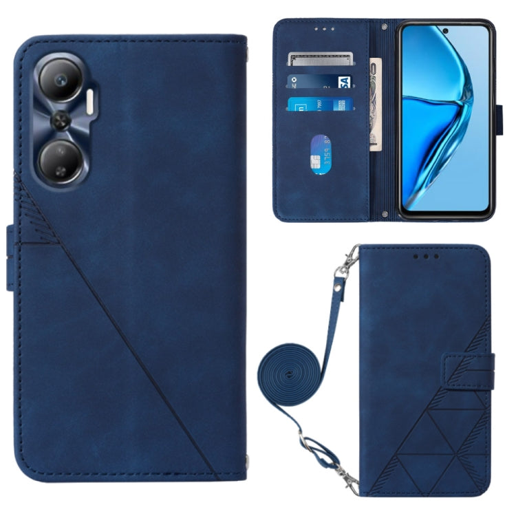 Crossbody 3D Embossed Flip Leather Phone Case, For BLU View 2 2020/2022, For Infinix Hot 20 4G, For Infinix Hot 20 5G, For Infinix Hot 20 Play, For Infinix Hot 20S/20 Pro, For Infinix Smart 7