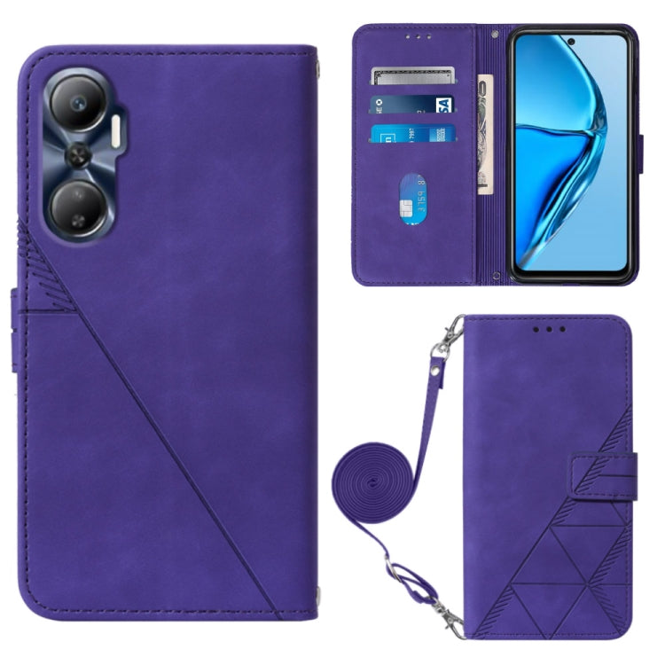Crossbody 3D Embossed Flip Leather Phone Case, For BLU View 2 2020/2022, For Infinix Hot 20 4G, For Infinix Hot 20 5G, For Infinix Hot 20 Play, For Infinix Hot 20S/20 Pro, For Infinix Smart 7