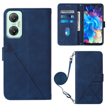 Crossbody 3D Embossed Flip Leather Phone Case, For BLU View 2 2020/2022, For Infinix Hot 20 4G, For Infinix Hot 20 5G, For Infinix Hot 20 Play, For Infinix Hot 20S/20 Pro, For Infinix Smart 7