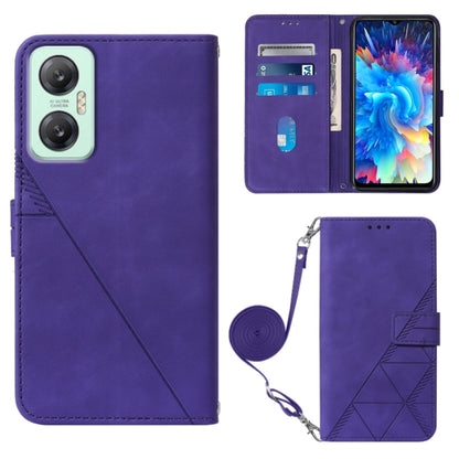 Crossbody 3D Embossed Flip Leather Phone Case, For BLU View 2 2020/2022, For Infinix Hot 20 4G, For Infinix Hot 20 5G, For Infinix Hot 20 Play, For Infinix Hot 20S/20 Pro, For Infinix Smart 7