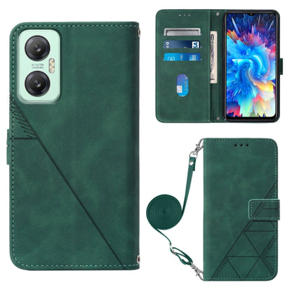 Crossbody 3D Embossed Flip Leather Phone Case, For BLU View 2 2020/2022, For Infinix Hot 20 4G, For Infinix Hot 20 5G, For Infinix Hot 20 Play, For Infinix Hot 20S/20 Pro, For Infinix Smart 7