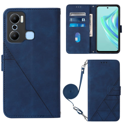 Crossbody 3D Embossed Flip Leather Phone Case, For BLU View 2 2020/2022, For Infinix Hot 20 4G, For Infinix Hot 20 5G, For Infinix Hot 20 Play, For Infinix Hot 20S/20 Pro, For Infinix Smart 7