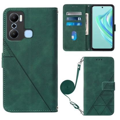 Crossbody 3D Embossed Flip Leather Phone Case, For BLU View 2 2020/2022, For Infinix Hot 20 4G, For Infinix Hot 20 5G, For Infinix Hot 20 Play, For Infinix Hot 20S/20 Pro, For Infinix Smart 7