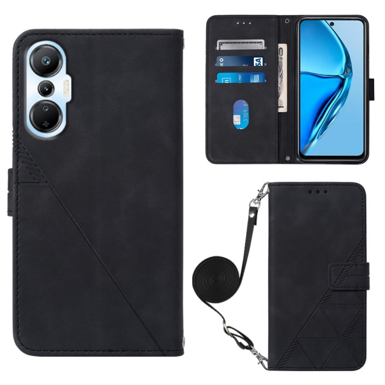 Crossbody 3D Embossed Flip Leather Phone Case, For BLU View 2 2020/2022, For Infinix Hot 20 4G, For Infinix Hot 20 5G, For Infinix Hot 20 Play, For Infinix Hot 20S/20 Pro, For Infinix Smart 7