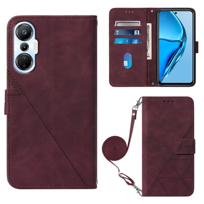Crossbody 3D Embossed Flip Leather Phone Case, For BLU View 2 2020/2022, For Infinix Hot 20 4G, For Infinix Hot 20 5G, For Infinix Hot 20 Play, For Infinix Hot 20S/20 Pro, For Infinix Smart 7