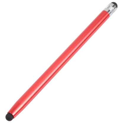 Universal cloth head silicone stylus, red body with black tip and metal connector