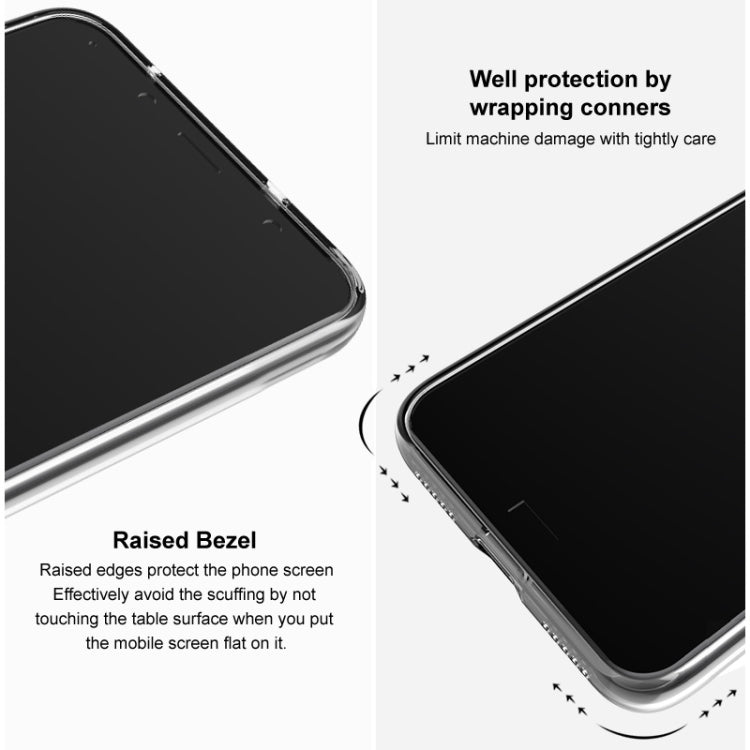 Transparent TPU phone case with raised bezel and corner wrapping protection for Nokia X30 5G