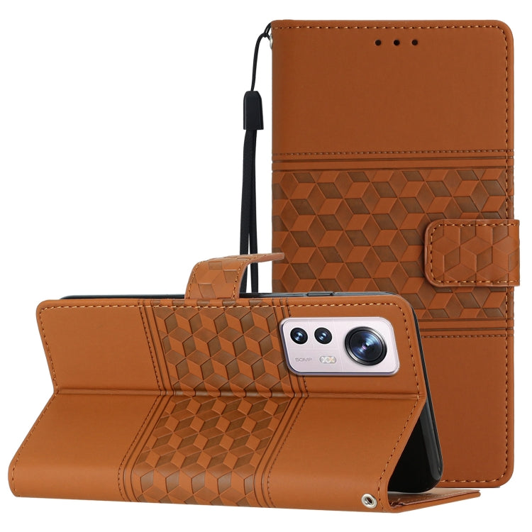 Diamond Embossed Skin Feel Leather Phone Case with Lanyard, For Xiaomi Mi 10T / 10T Pro, For Xiaomi Mi 11 Lite, For Xiaomi Mi 11 Pro, For Xiaomi Mi 11T / 11T Pro, For Xiaomi 12 Lite, For Xiaomi 12 Pro, For Xiaomi 12T / 12T Pro, For Xiaomi Mi 11 Ultra