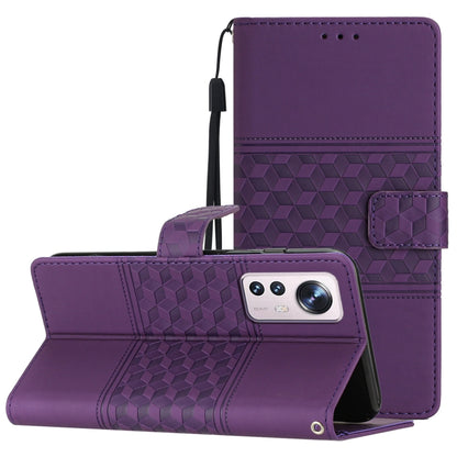 Diamond Embossed Skin Feel Leather Phone Case with Lanyard, For Xiaomi Mi 10T / 10T Pro, For Xiaomi Mi 11 Lite, For Xiaomi Mi 11 Pro, For Xiaomi Mi 11T / 11T Pro, For Xiaomi 12 Lite, For Xiaomi 12 Pro, For Xiaomi 12T / 12T Pro, For Xiaomi Mi 11 Ultra