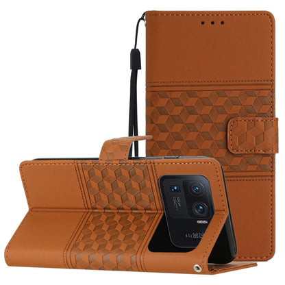 Diamond Embossed Skin Feel Leather Phone Case with Lanyard, For Xiaomi Mi 10T / 10T Pro, For Xiaomi Mi 11 Lite, For Xiaomi Mi 11 Pro, For Xiaomi Mi 11T / 11T Pro, For Xiaomi 12 Lite, For Xiaomi 12 Pro, For Xiaomi 12T / 12T Pro, For Xiaomi Mi 11 Ultra