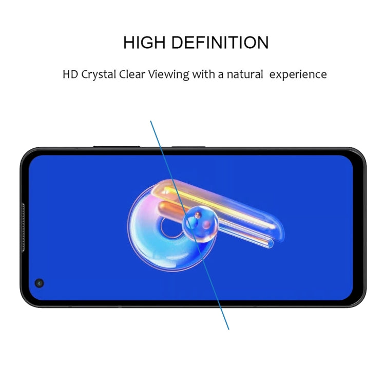 Full Glue Full Cover Screen Protector Tempered Glass Film, For Asus Zenfone 9 (1 PC)