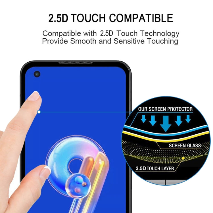 Full Glue Full Cover Screen Protector Tempered Glass Film, For Asus Zenfone 9 (1 PC)