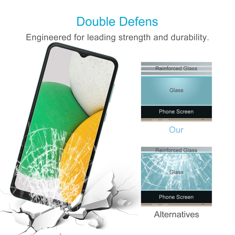 50pcs 0.26mm 9H 2.5D Tempered Glass Film, For Samsung Galaxy A04 Core(50pcs), For Xiaomi Redmi 12C / Xiaomi Poco C55(50pcs)