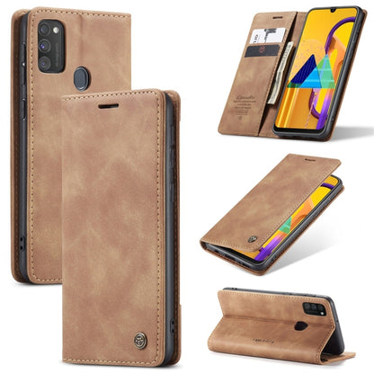 Beige leather flip phone case with card slot, wallet-style side and stand