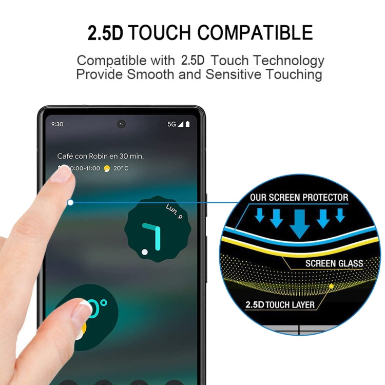 Tempered glass screen protector compatible with 2.5D touch, for smooth swipes