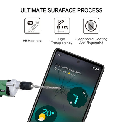 Tempered glass screen protector with anti-fingerprint coated surface