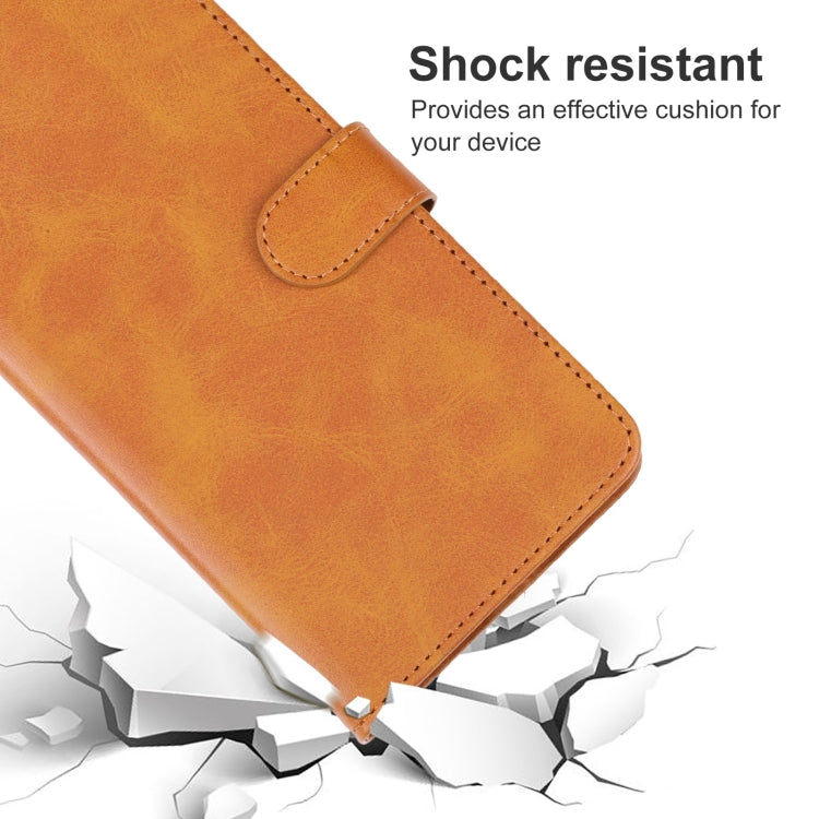 Brown leather phone case with cushioned corner protection
